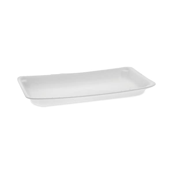 Pactiv Evergreen Supermarket Tray, No 10P, 10.75 x 5.5 x 1.2, White, PK400 51P110P - main